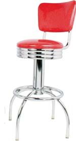 Arched Seatback Diner Bar Stool