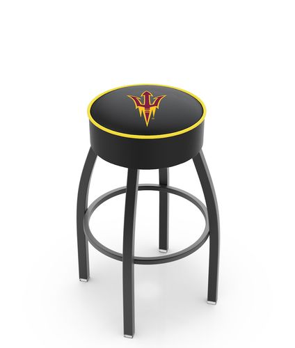 Arizona State Pitchfork Cushion Swivel Stool