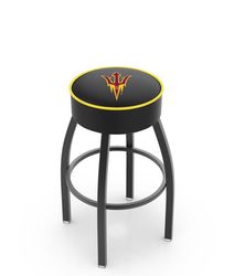 Arizona State Pitchfork Cushion Swivel Stool