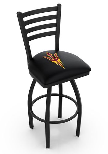 Arizona State Pitchfork Ladder Back Swivel Stool