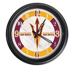 Arizona State Pitchfork Outdoor LED Clock