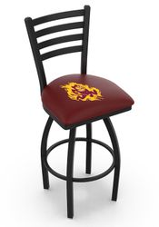 Arizona State Sparky Ladder Back Swivel Stool