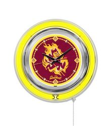 Arizona State Sparky Neon Clock 15