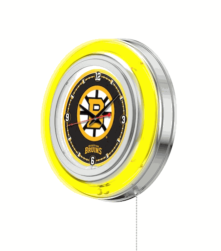 Boston Bruins Neon Clock 15