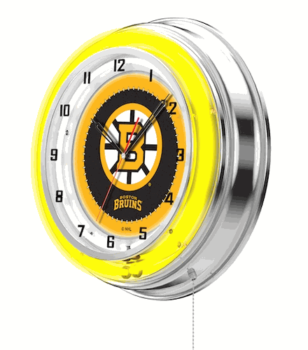 Boston Bruins Neon Clock 19