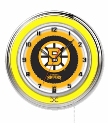 Boston Bruins Neon Clock 19