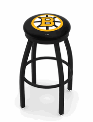 Boston Bruins Black Ring Swivel Stool