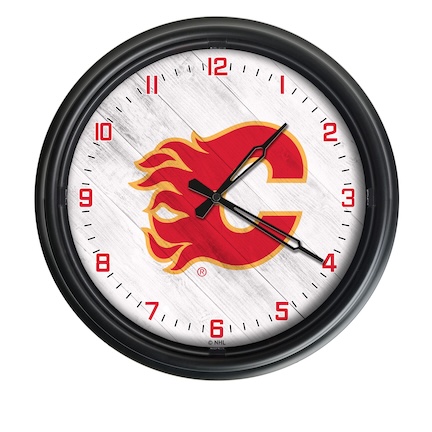 Calgary Flames Outdoor LED Clock