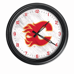 Calgary Flames Outdoor LED Clock