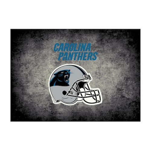 Carolina Panthers Distressed Rug