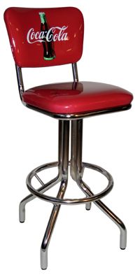 Coca-Cola Chair Seatback Bar Stool