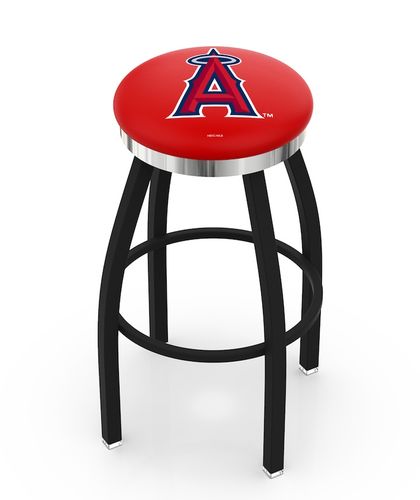 Los Angeles Angels Chrome Ring Swivel Stool