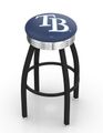 Tampa Bay Rays Black Diner Swivel Stool