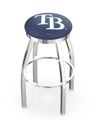 Tampa Bay Rays Ring Chrome Swivel Stool