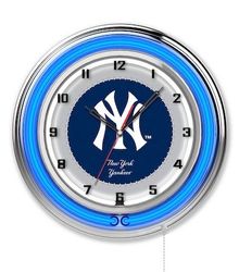 New York Yankees Neon Clock 19