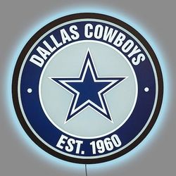 Dallas Cowboys Established LED Lighted Sign