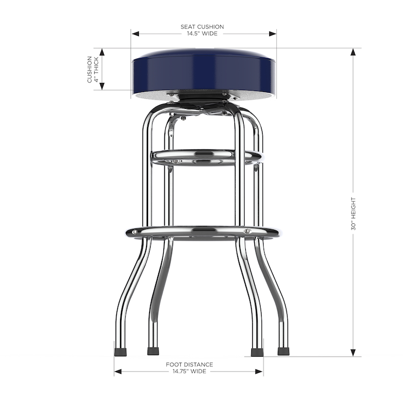 Denver Broncos Logo Bar Stool