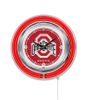 Ohio State Neon Clock 15"