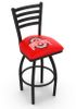 Ohio State Ladder Back Swivel Stool