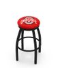 Ohio State Black Ring Swivel Stool