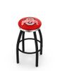 Ohio State Chrome Ring Swivel Stool