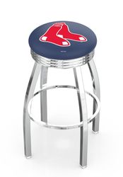 Boston Red Sox Chrome Diner Swivel Stool
