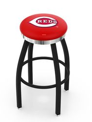 Cincinnati Reds Chrome Ring Swivel Stool