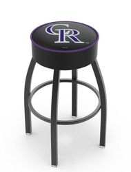 Colorado Rockies Cushion Swivel Stool