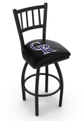 Colorado Rockies Jailhouse Back Swivel Stool