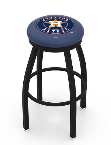 Houston Astros Black Ring Swivel Stool