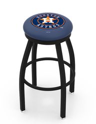 Houston Astros Black Ring Swivel Stool