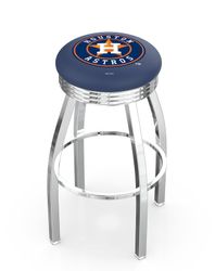 Houston Astros Chrome Diner Swivel Stool