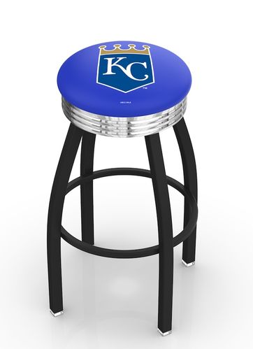 Kansas City Royals Black Diner Swivel Stool