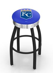 Kansas City Royals Black Diner Swivel Stool