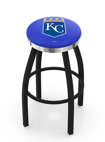 Kansas City Royals Chrome Ring Swivel Stool