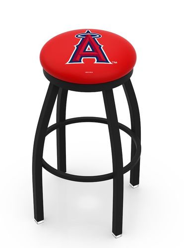 Los Angeles Angels Black Ring Swivel Stool