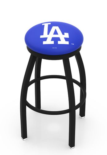 Los Angeles Dodgers Black Ring Swivel Stool