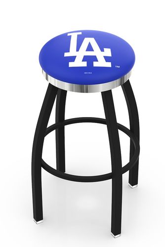 Los Angeles Dodgers Chrome Ring Swivel Stool