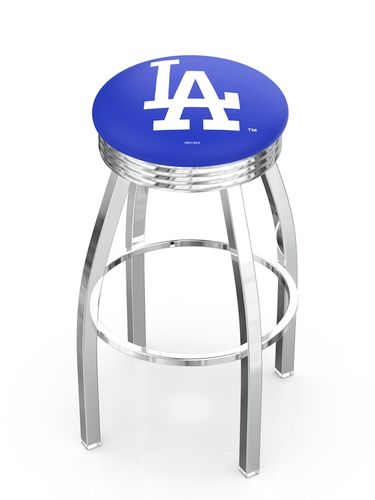 Los Angeles Dodgers Chrome Diner Swivel Stool