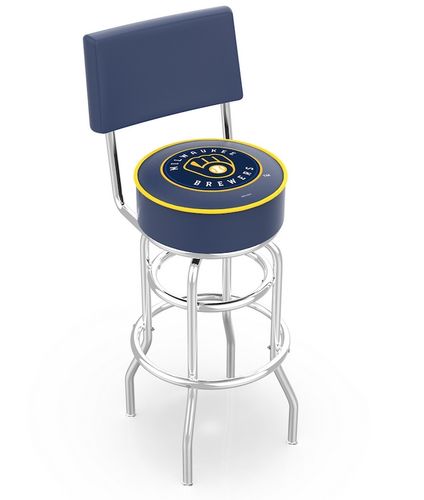 Milwaukee Brewers Seatback Bar Stool
