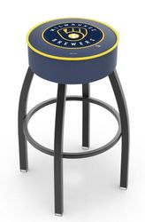 Milwaukee Brewers Cushion Swivel Stool