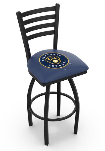 Milwaukee Brewers Ladder Back Swivel Stool