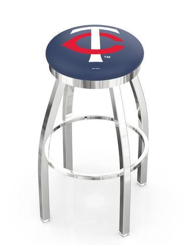Minnesota Twins Ring Chrome Swivel Stool