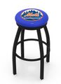 New York Mets Black Ring Swivel Stool