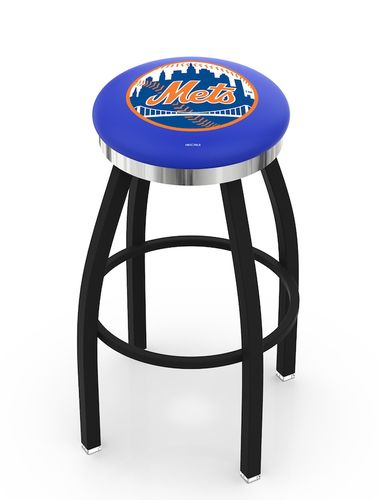 New York Mets Chrome Ring Swivel Stool