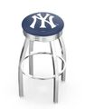 New York Yankees Chrome Diner Swivel Stool