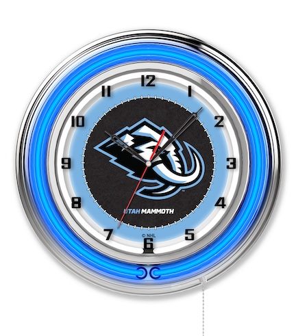 Utah Mammoth Neon Clock 19