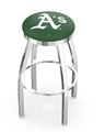 Oakland Athletics Ring Chrome Swivel Stool