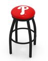 Philadelphia Phillies Black Ring Swivel Stool