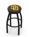 San Diego Padres Black Ring Swivel Stool